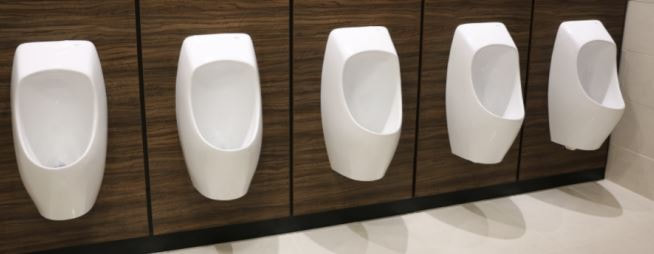 Waterless urinals reduce the CO2e emissions
