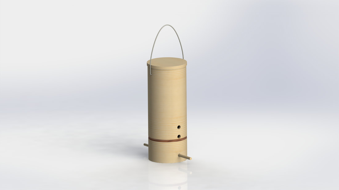 bambo bird feeder